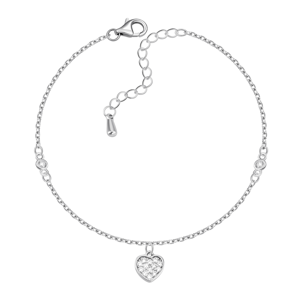 Серебряный браслет с фианитами. Артикул UG51BR72439