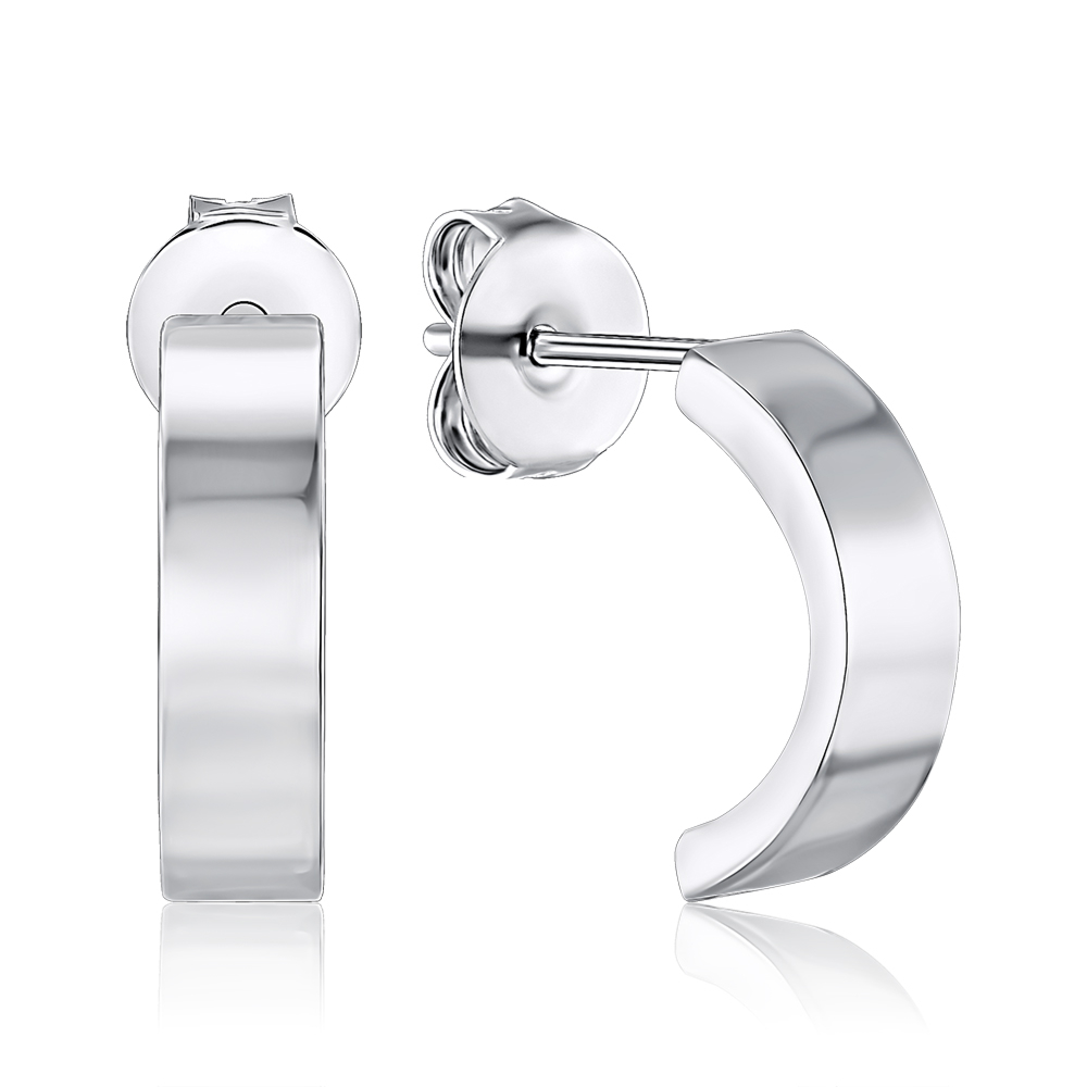 Серебряные серьги-пуссеты без вставки 1EA104431-E/12