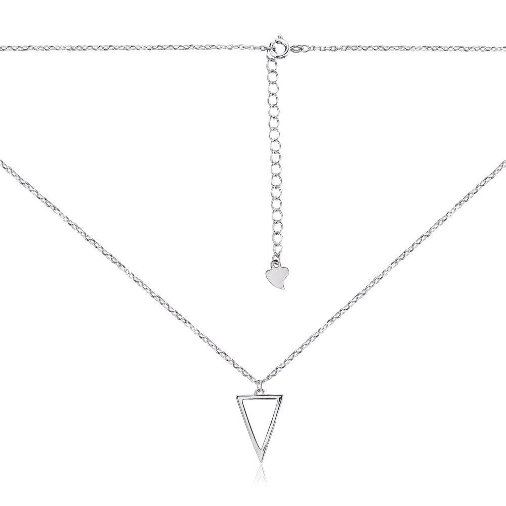 Серебряное колье без вставки. Артикул 1NE55828-L/12