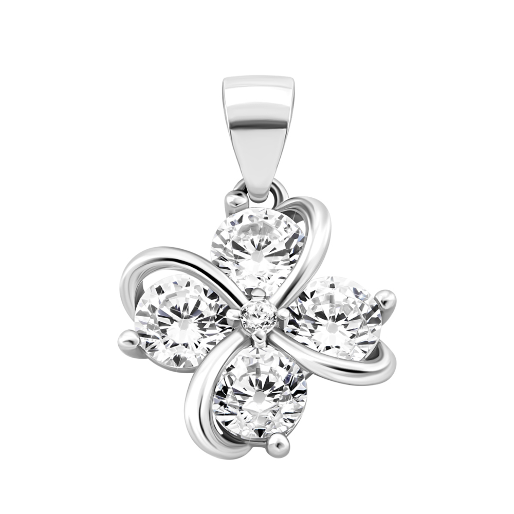 Серебряная подвеска с фианитами. Артикул UG51PE69434
