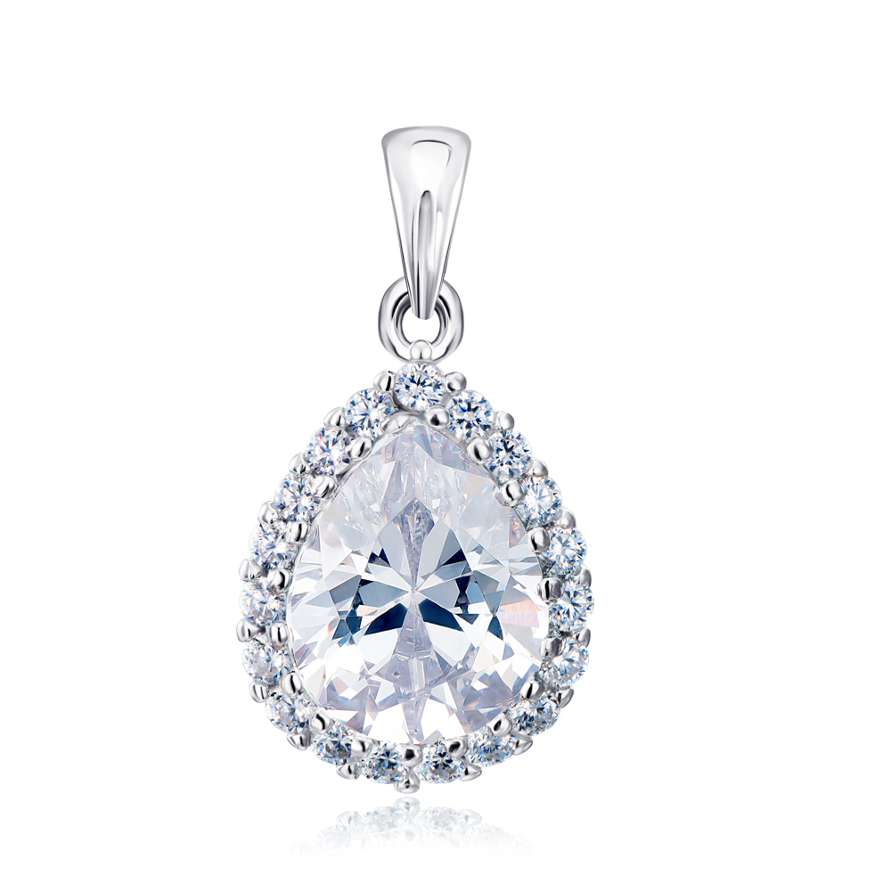 Серебряная подвеска з фианитами. Артикул 1SE62504-P/12/1