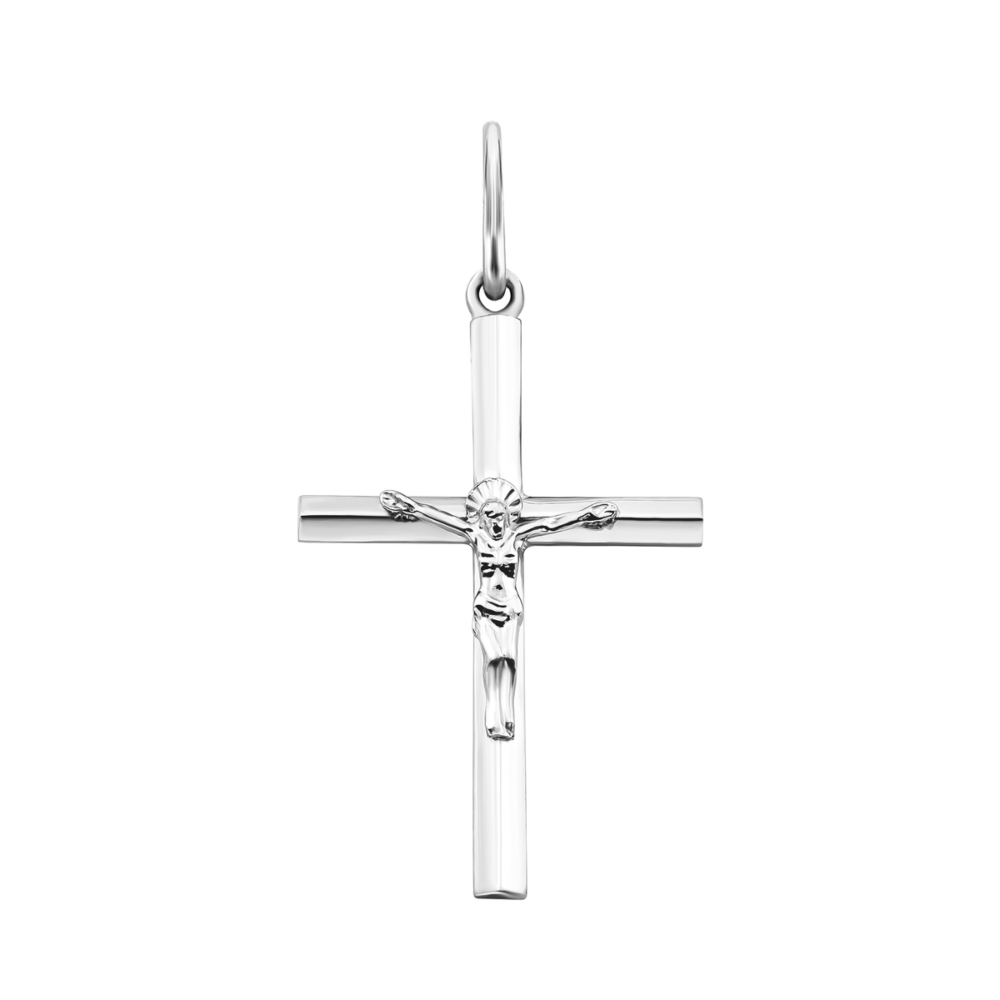 Серебряный крестик. Распятие Христа. Артикул UG52-0071.0.2