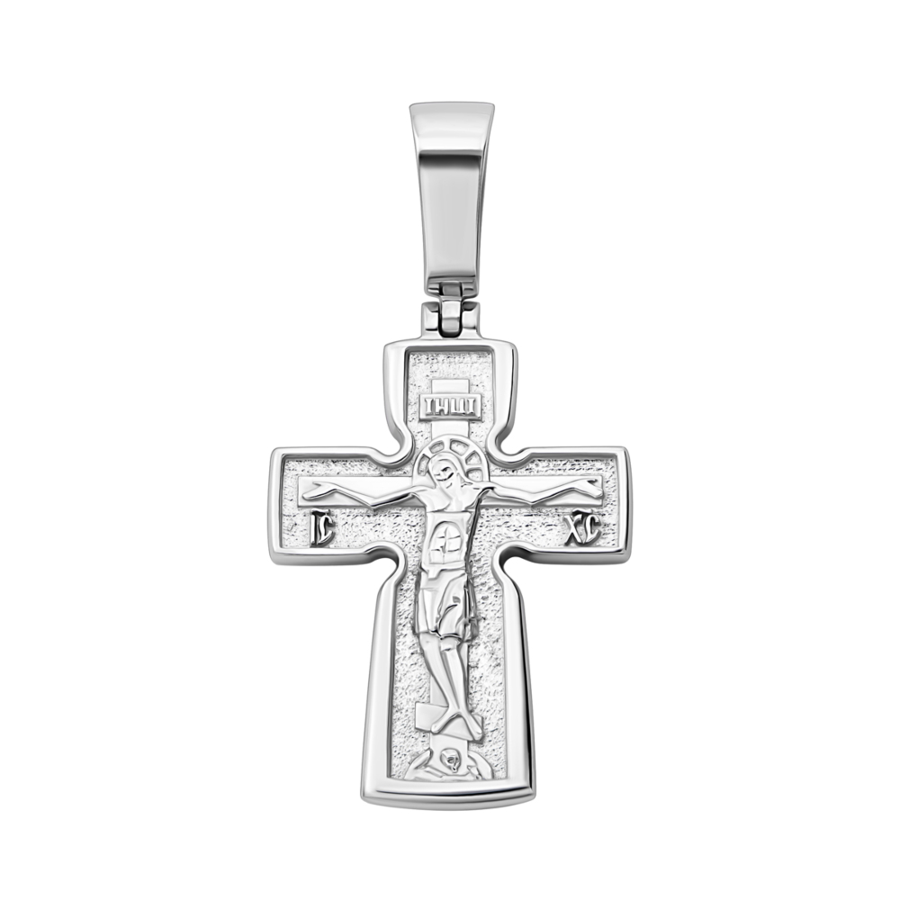 Серебряный крестик. Распятие Христа. Артикул UG52-0470.0.2