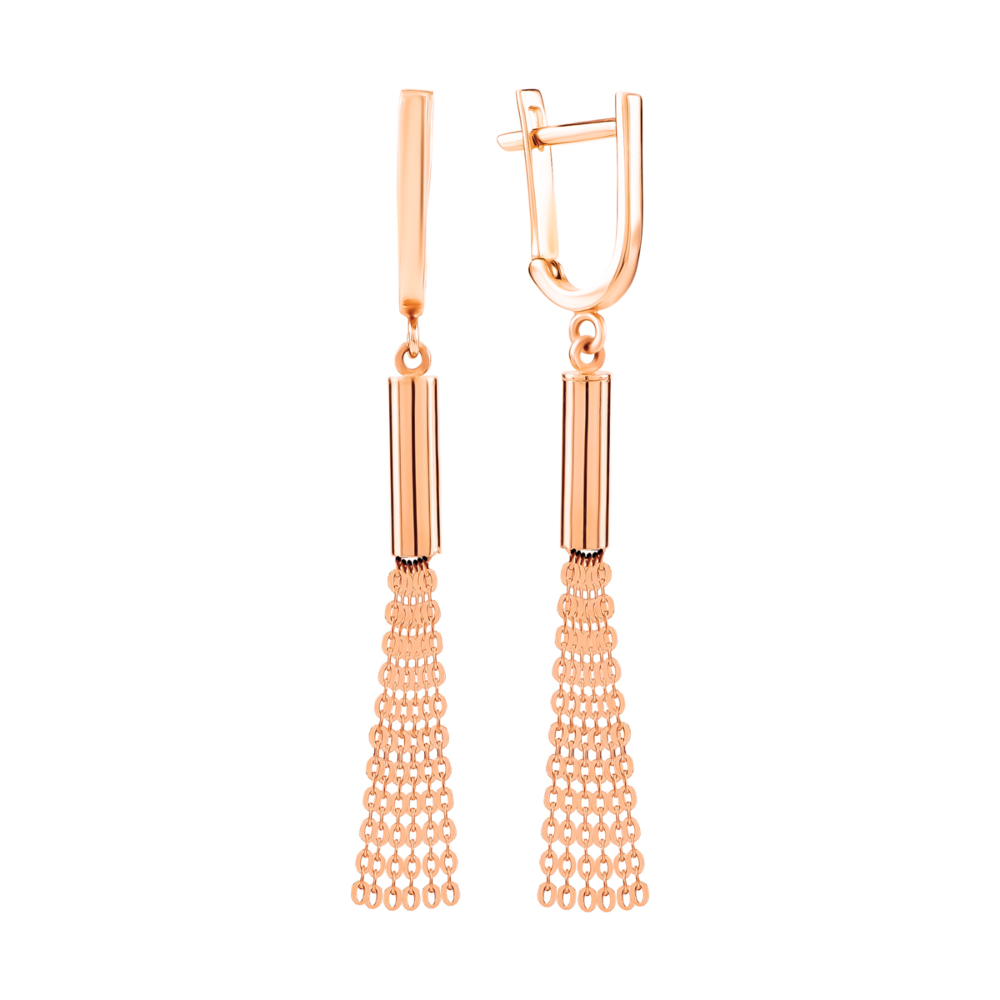 Золотые серьги-подвески. Артикул UG52/10/302