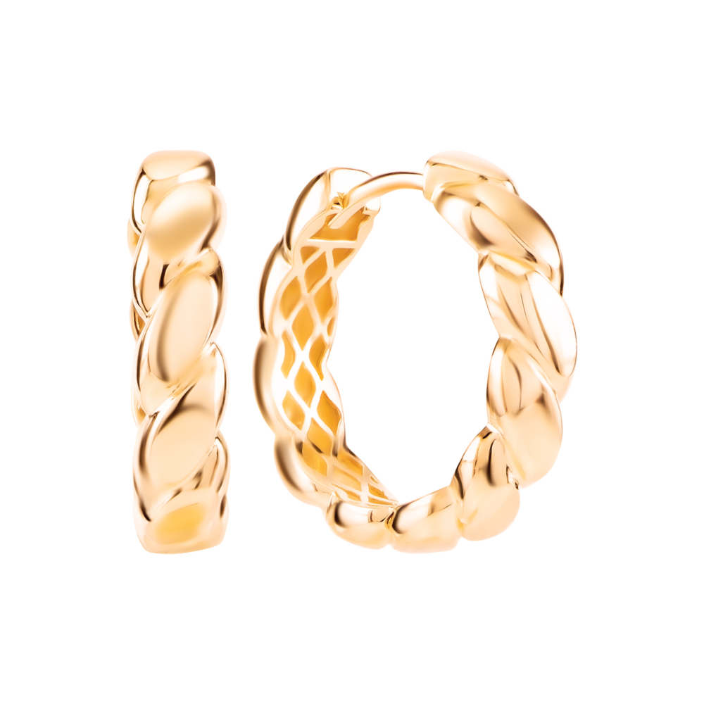 Золотые серьги-конго. Артикул UG52/40/245/2