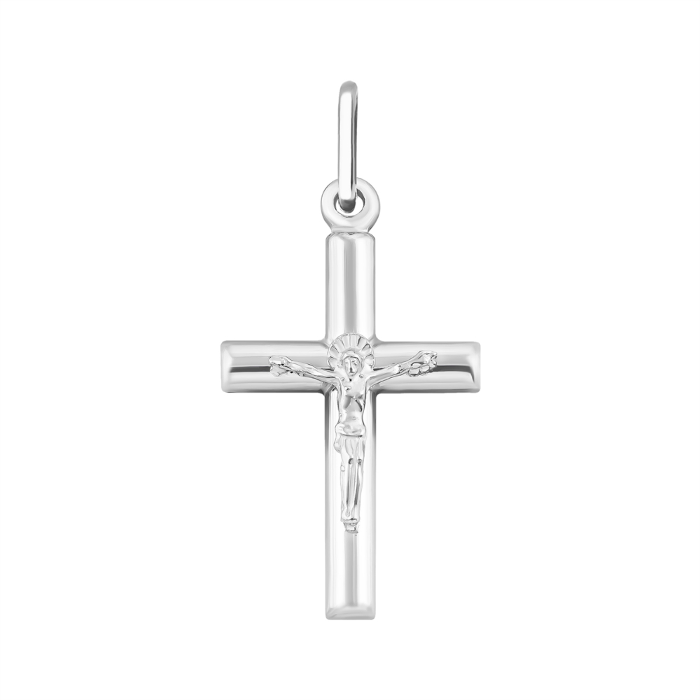 Серебряный крестик. Распятие Христа. Артикул UG52-6040.0.2