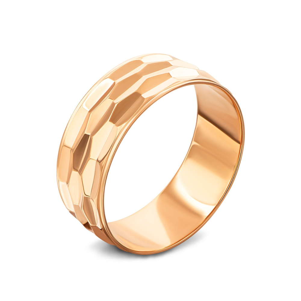 Обручальное кольцо с алмазной гранью. Артикул UG52028