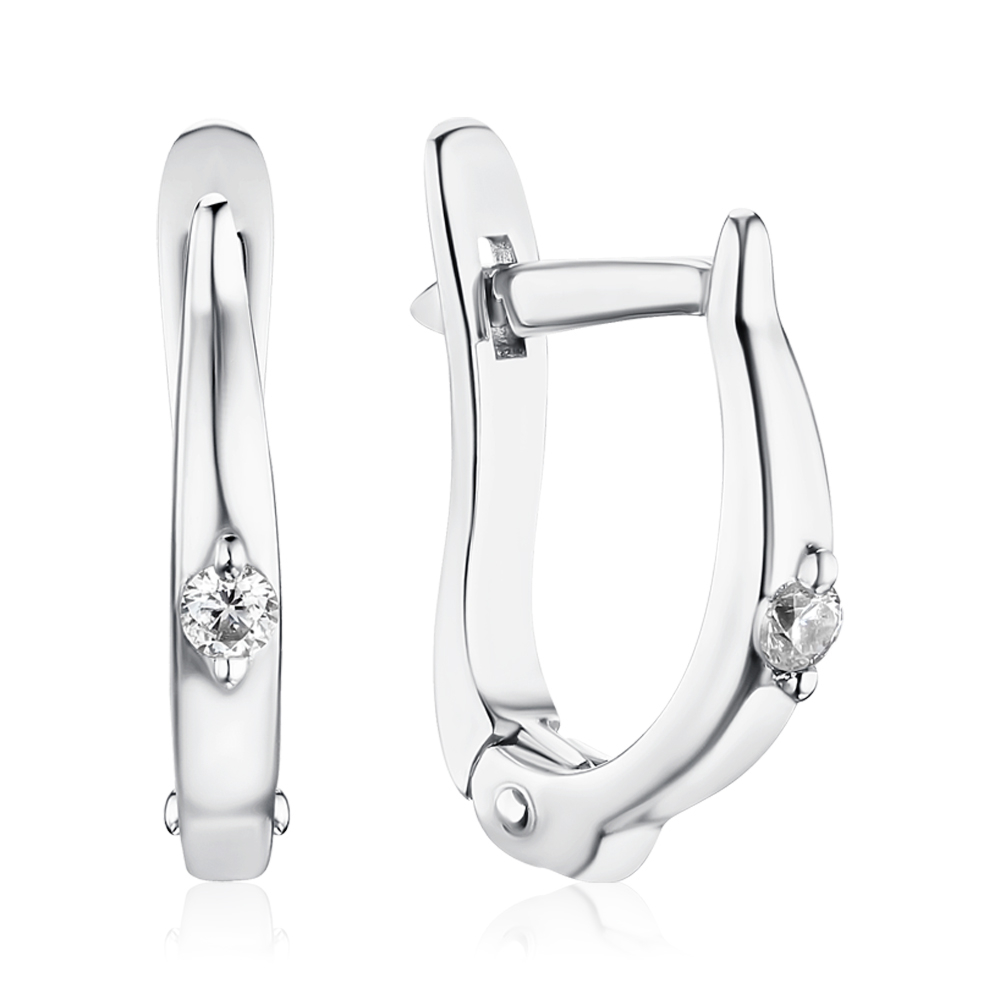 Золоті сережки з фіанітом 2108135102