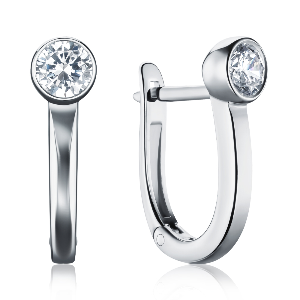 Золоті сережки з фіанітом 2109084102-E/02/1