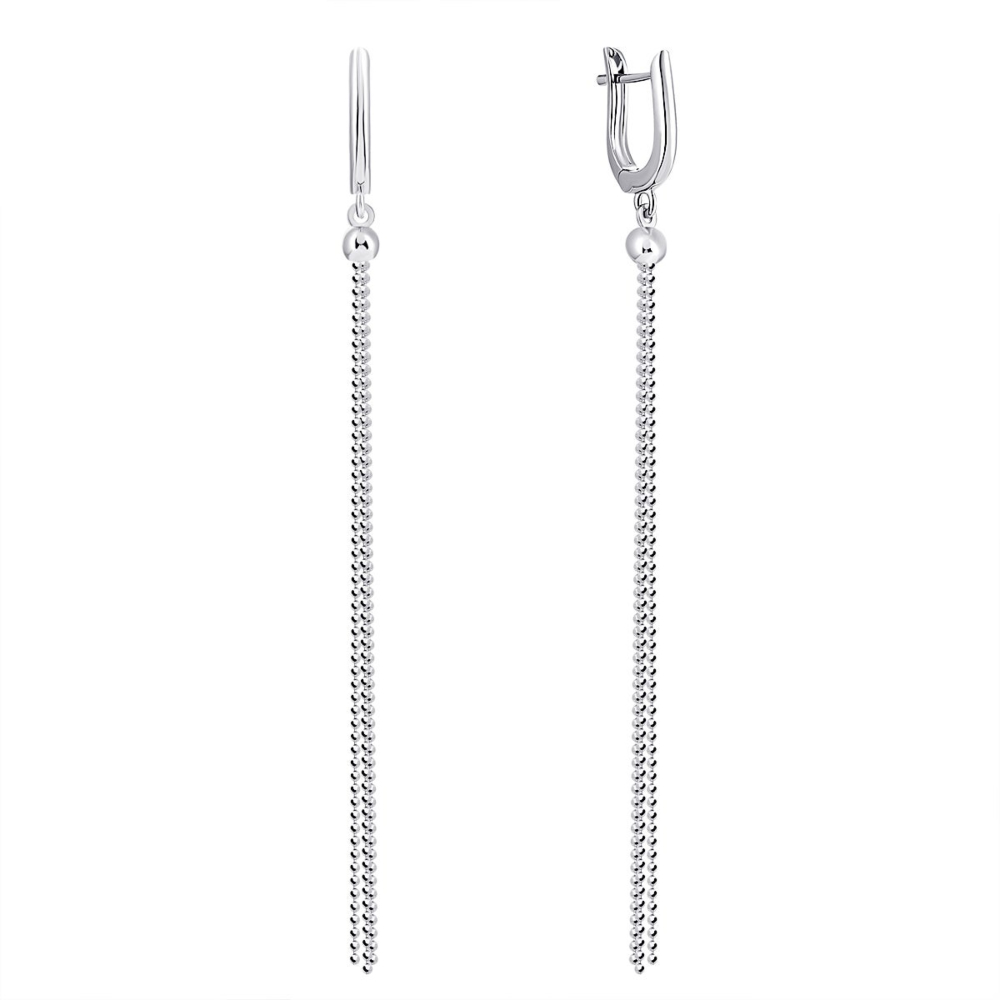 Серебряные серьги-подвески.Артикул UG52BE-01360-1