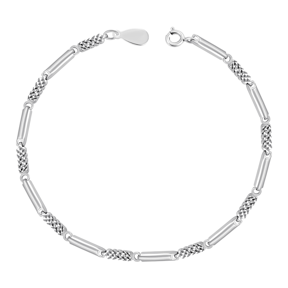 Серебряный браслет без вставки. Артикул UG52F12158