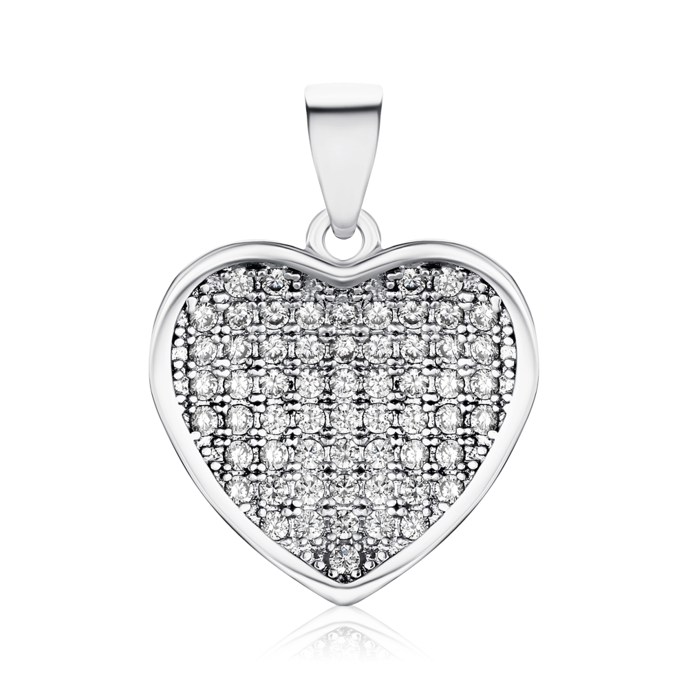 Срібна підвіска з фіанітами 2P15324-P/12/1