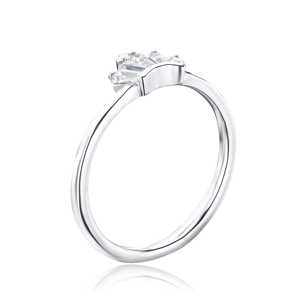 Серебряное кольцо «Корона» с фианитами 2R28411-R/12/1