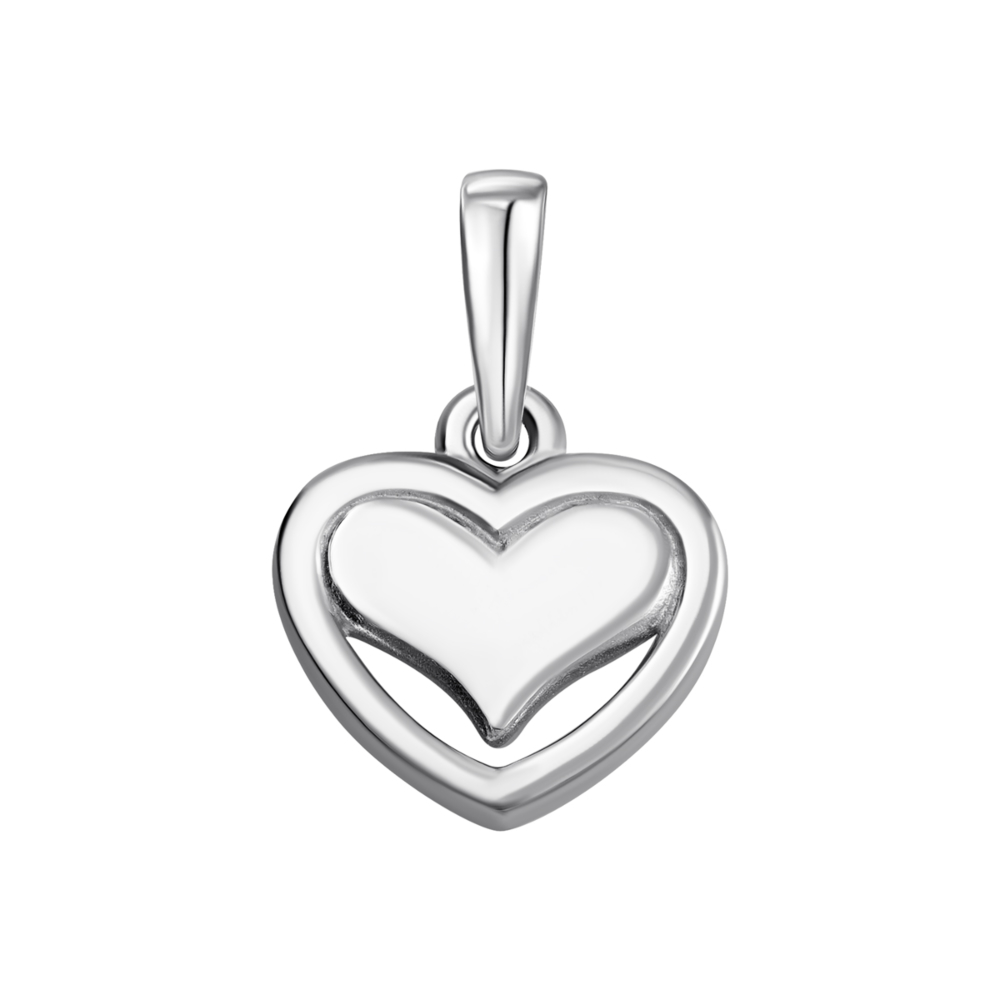 Серебряная подвеска Сердце. Артикул UG530177