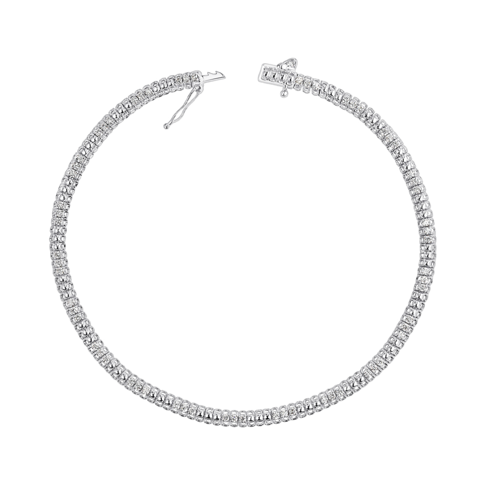 Золотой браслет с бриллиантами 3022/02/1/8037