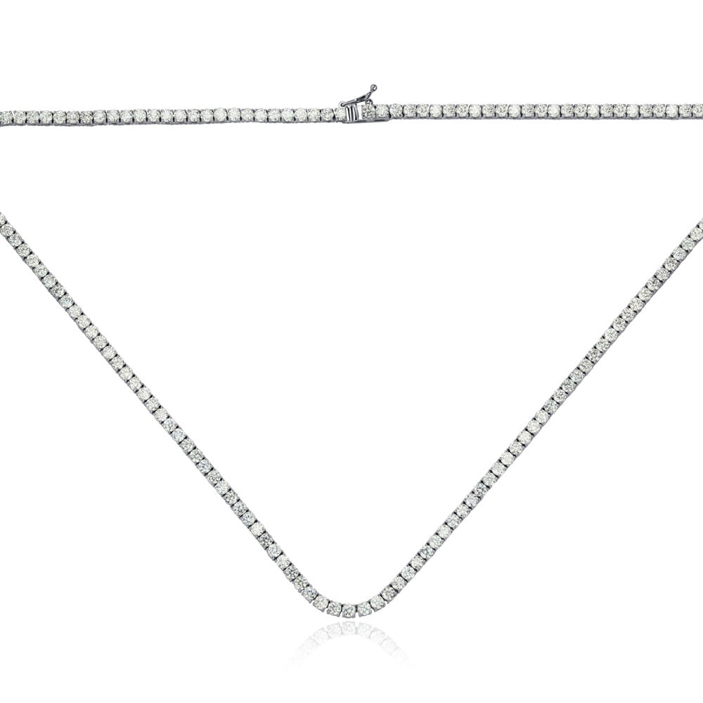 Золотое колье с экобриллиантами 3053-L/02/1/11900