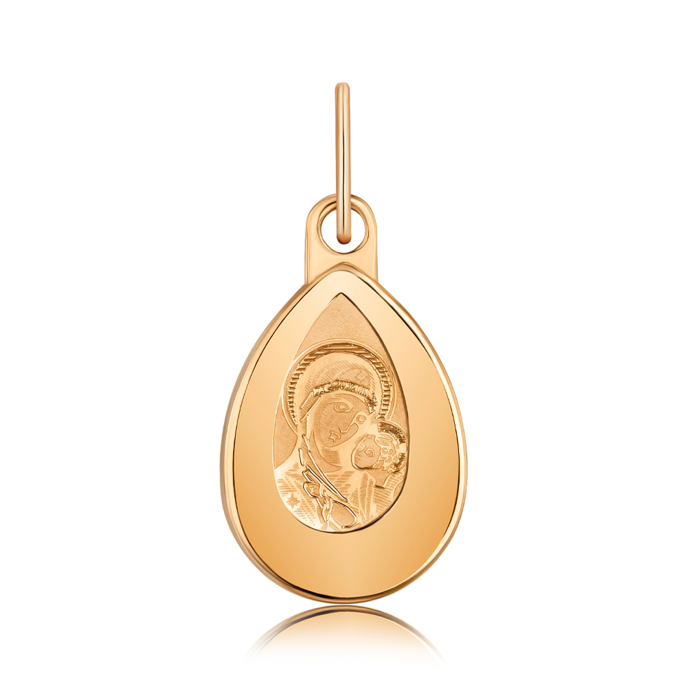 Золотая подвеска-ладанка без вставки 30553-12/08/0