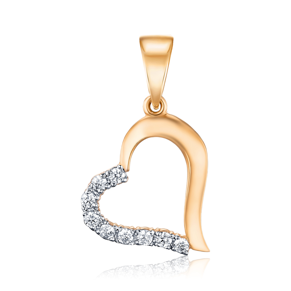 Золотая подвеска с фианитами Tesori 31192/01/1/4025