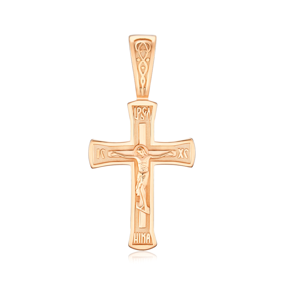 Срібний позолочений хрестик 31380-Пз/17/0