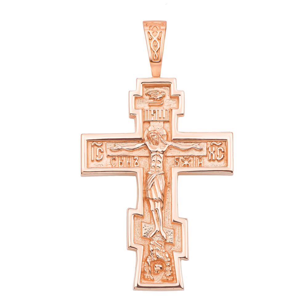 Золотой крестик. Распятие Христа. Артикул 31429