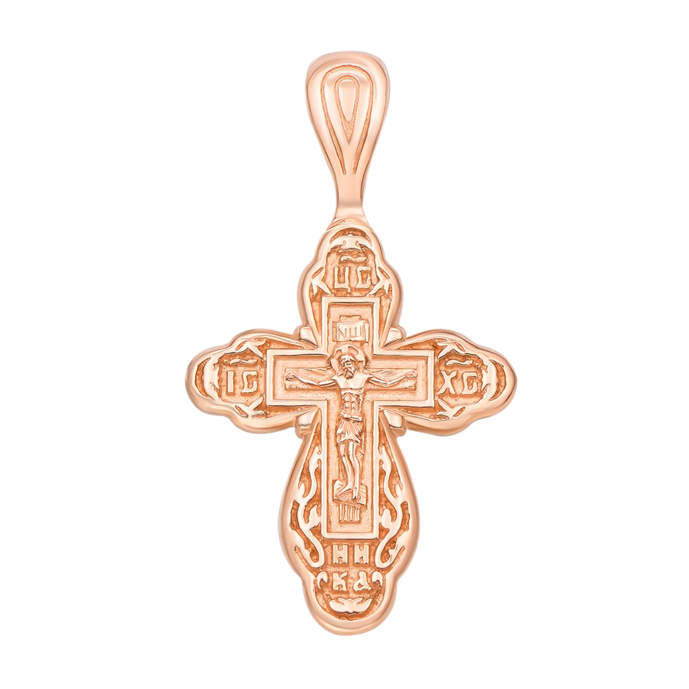 Золотой крестик. Распятие Христа. Артикул 31525