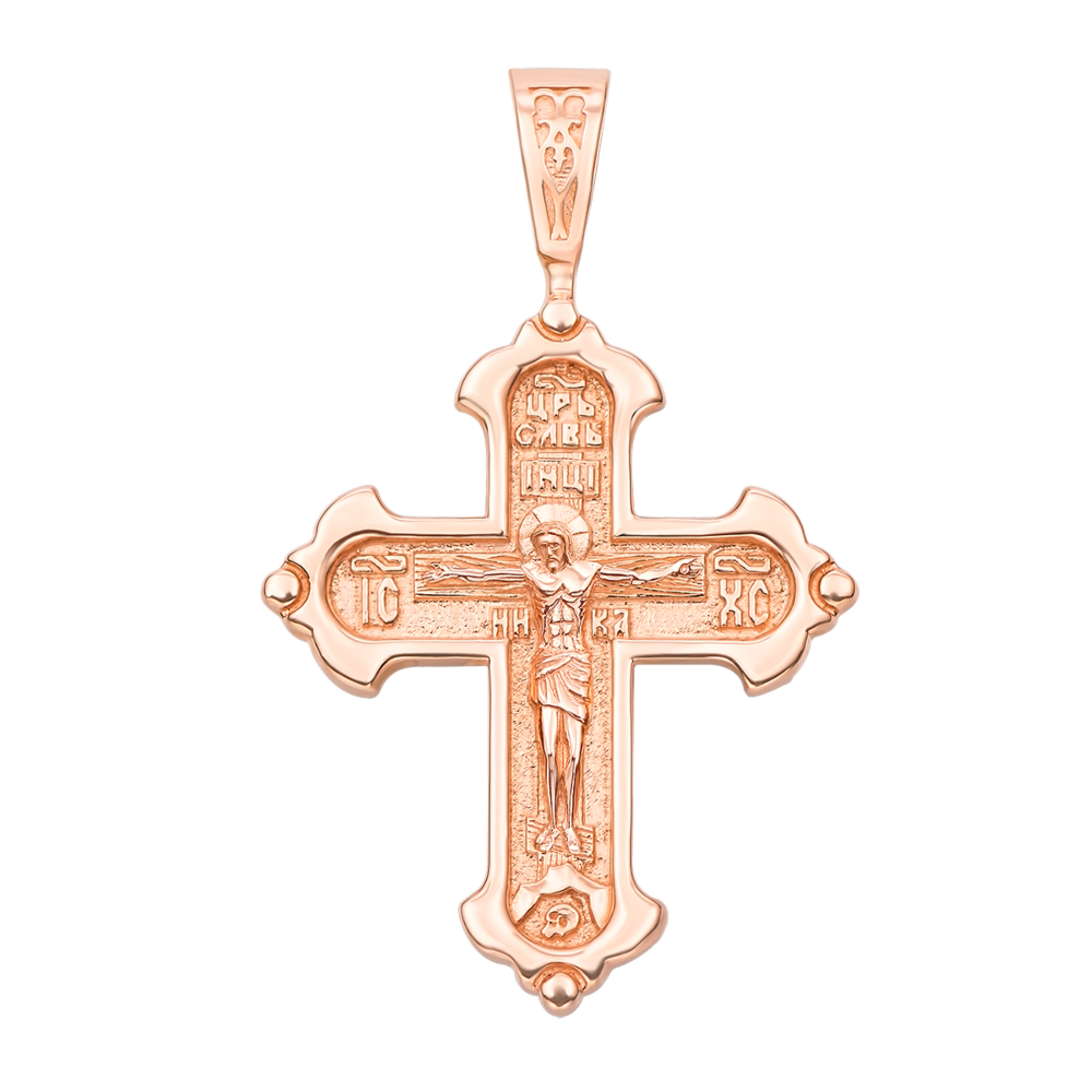 Золотой крестик. Распятие Христа. Артикул 31526