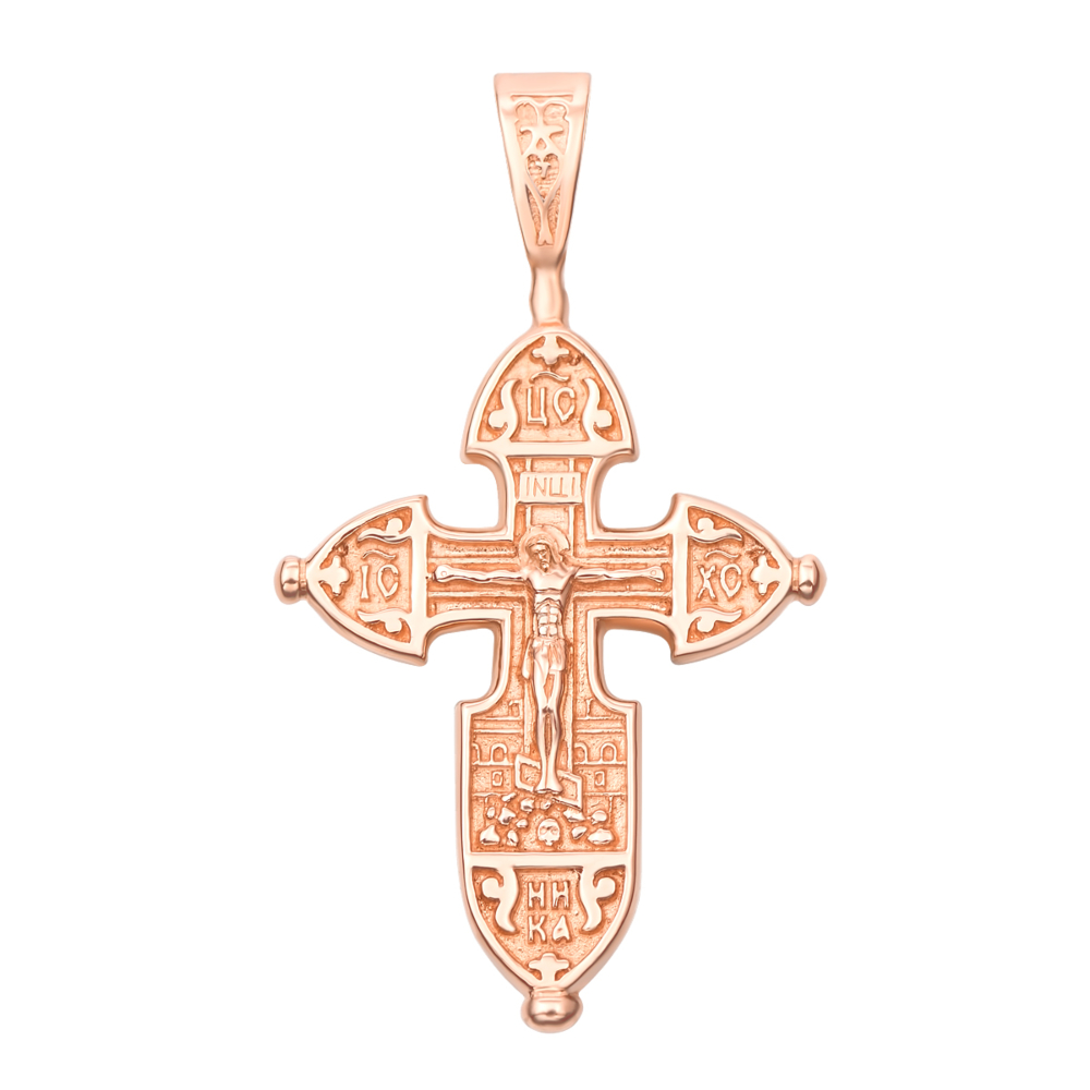 Золотой крестик. Распятие Христа. Артикул 31538