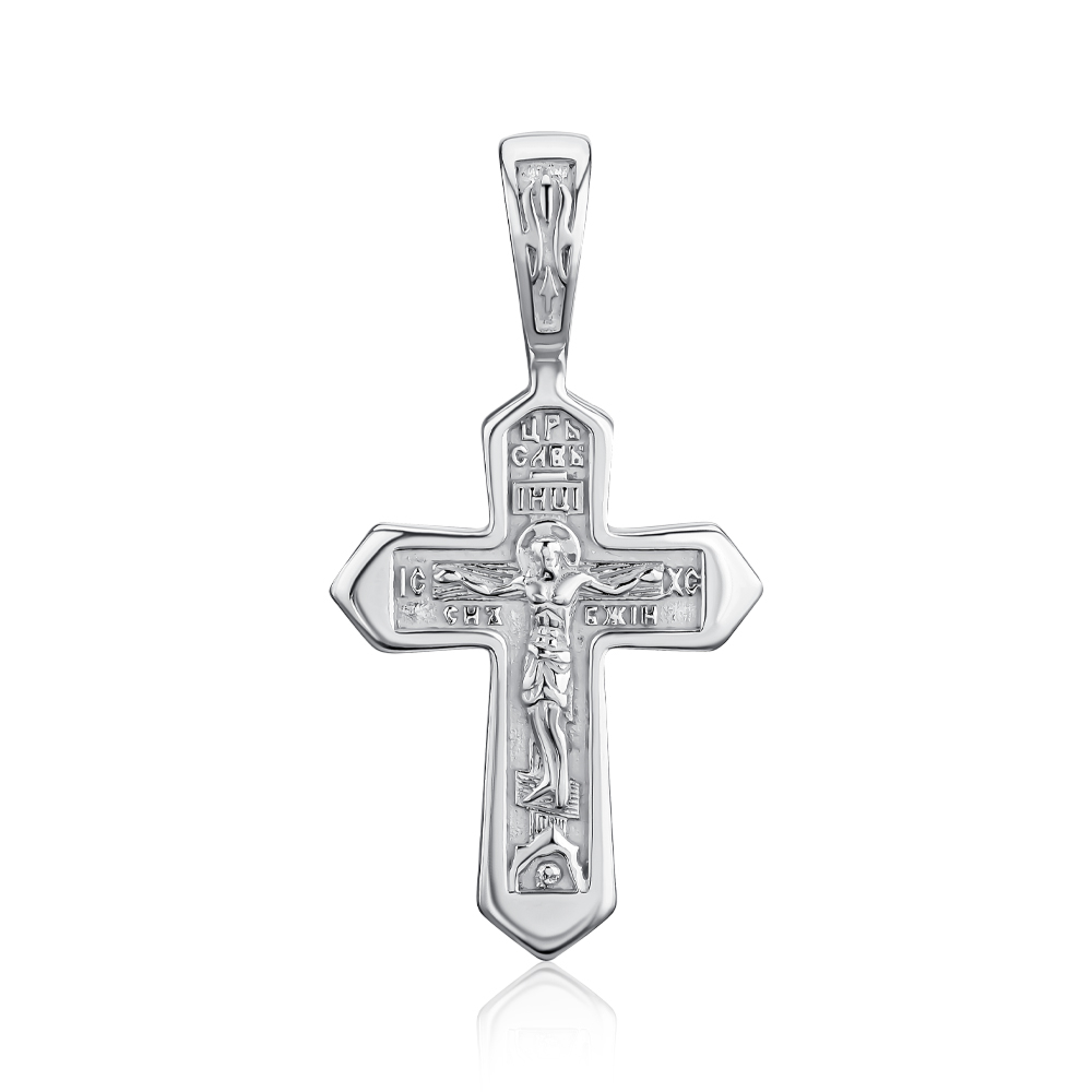 Серебряный крестик с31552