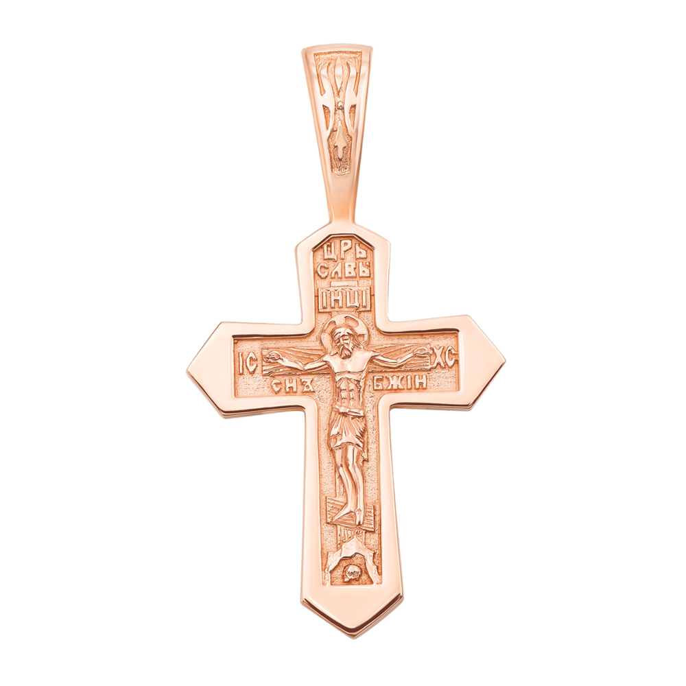 Золотой крестик. Распятие Христа. Артикул 31552