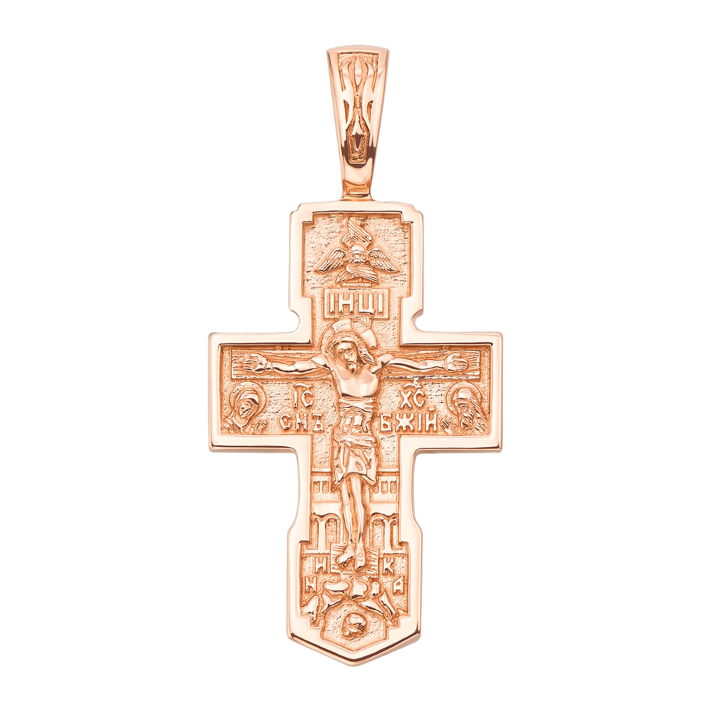 Золотий хрестик. Розп'яття Христове. Деісус. Артикул 31553/01/0 (31553)
