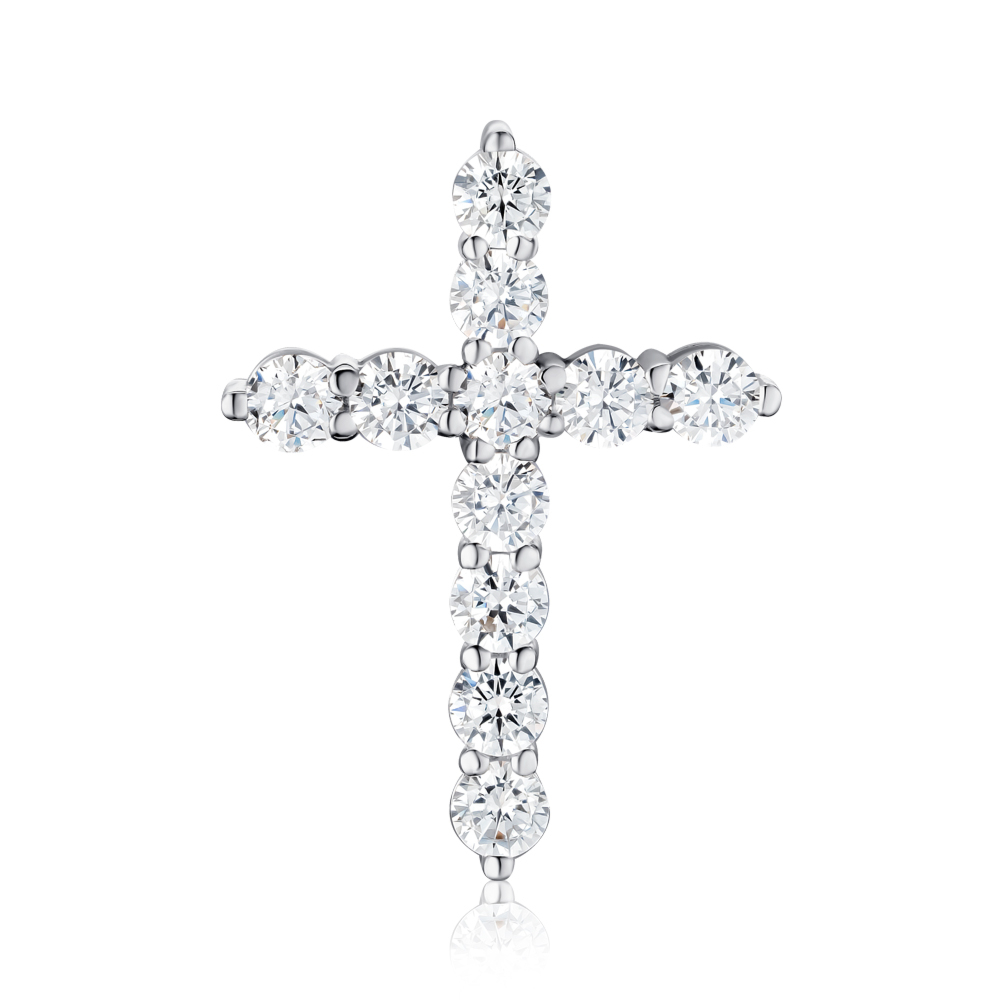 Золотой крестик с фианитами Tesori 32242/02/1/4035