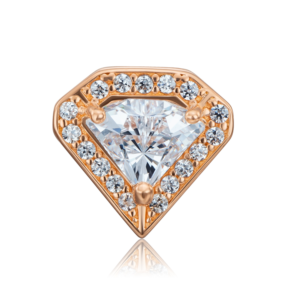 Золота підвіска з фіанітом S 32253/01/0/4396