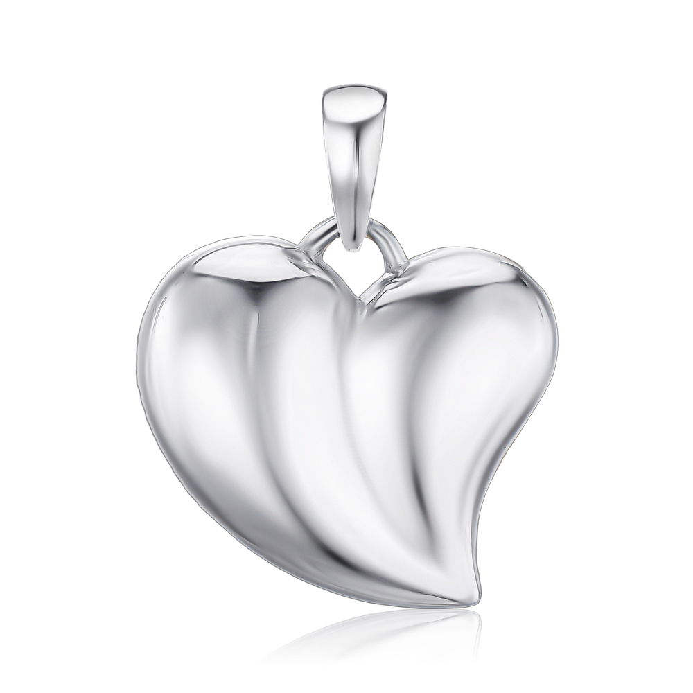 Золотая подвеска «Сердце» без вставки 32789/02/1