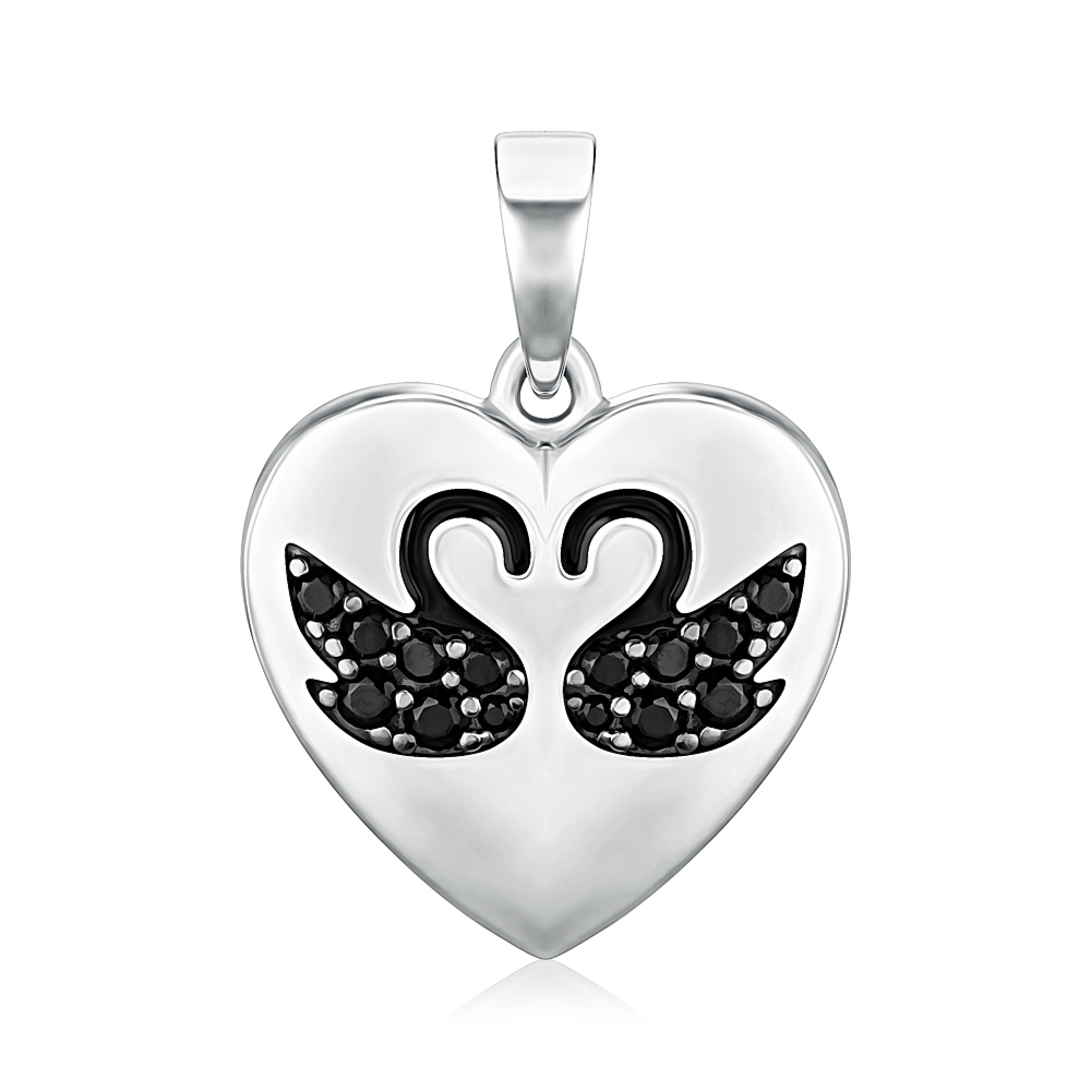 Срібна підвіска з фіанітами 35391/12/1/3963