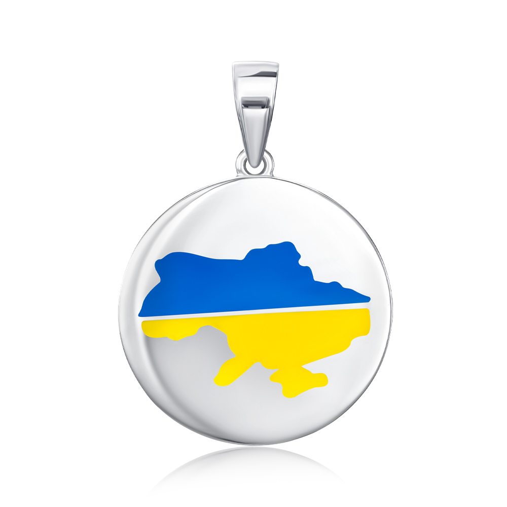 Срібна підвіска з емаллю 35908/12/1/490