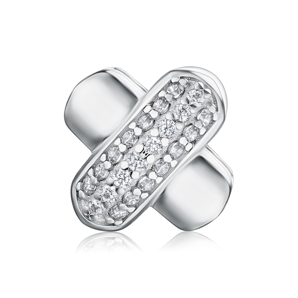 Серебряная подвеска с фианитами 35932/12/1/1