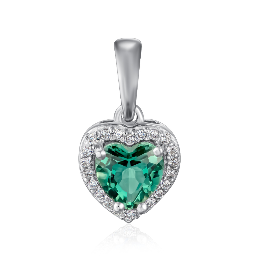 Серебряная подвеска с кварцем. Артикул 3983р-QGR