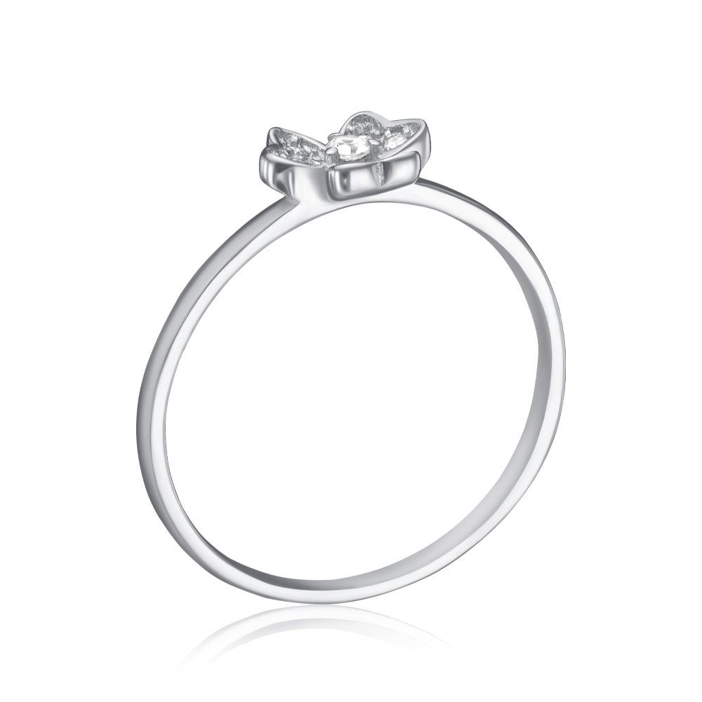 Серебряное кольцо с фианитами. Артикул 3RI71183-R/12/1
