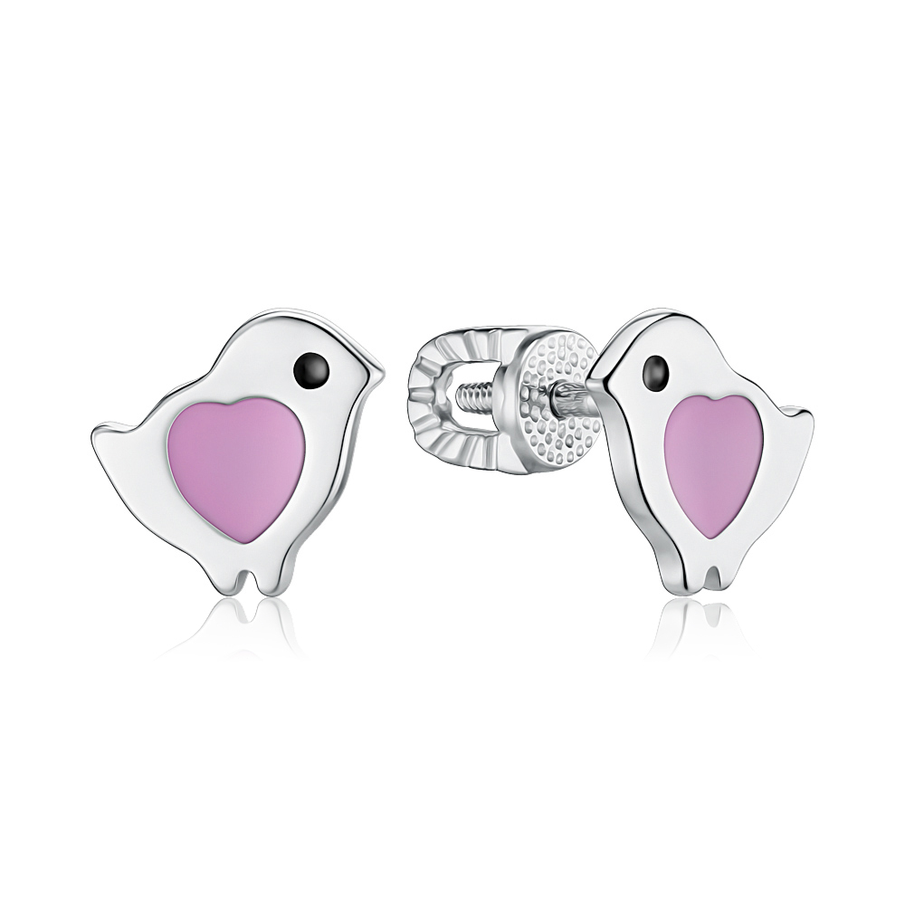 Серебряные серьги 40765/12/1/1432