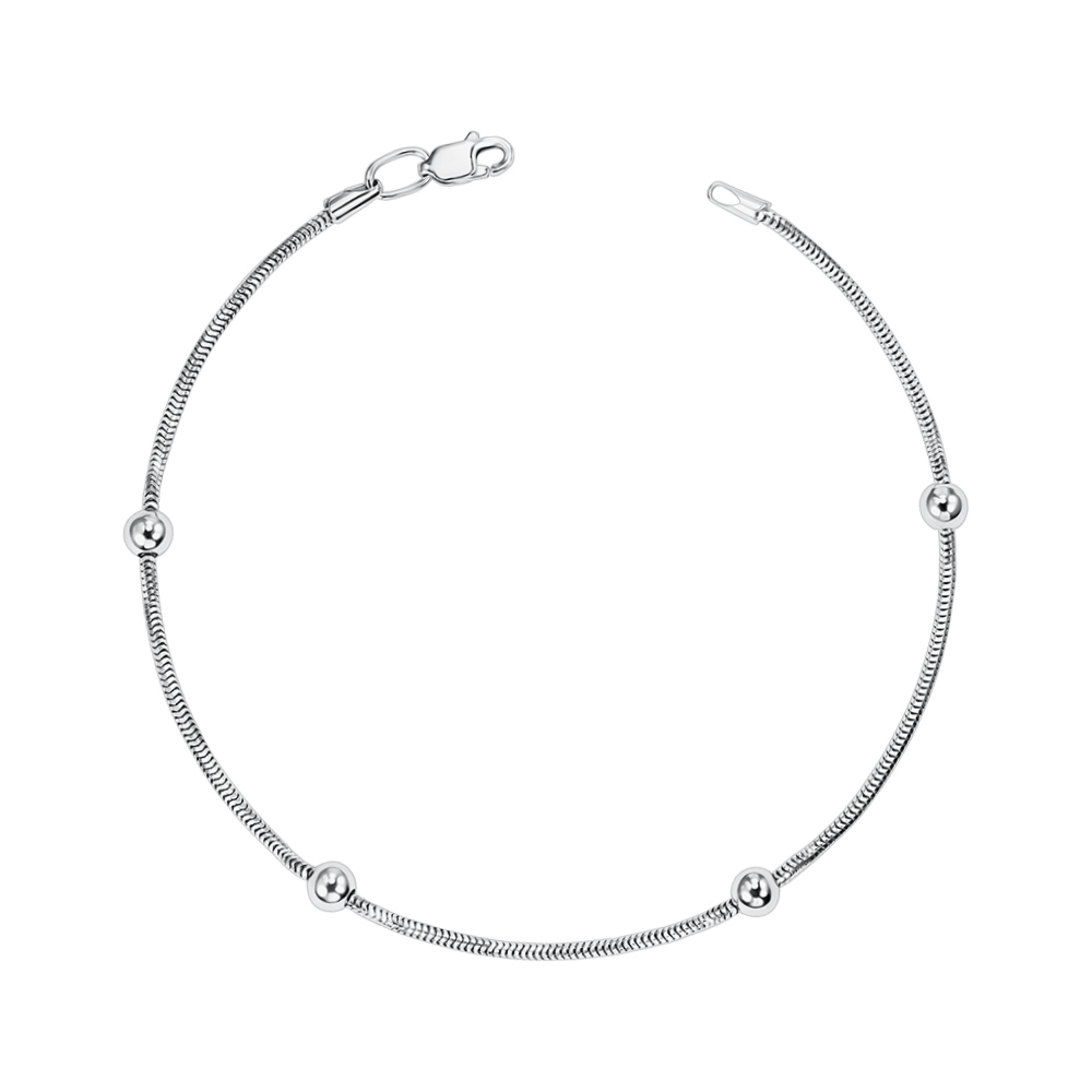 Серебряный браслет без вставки 41507-B/12