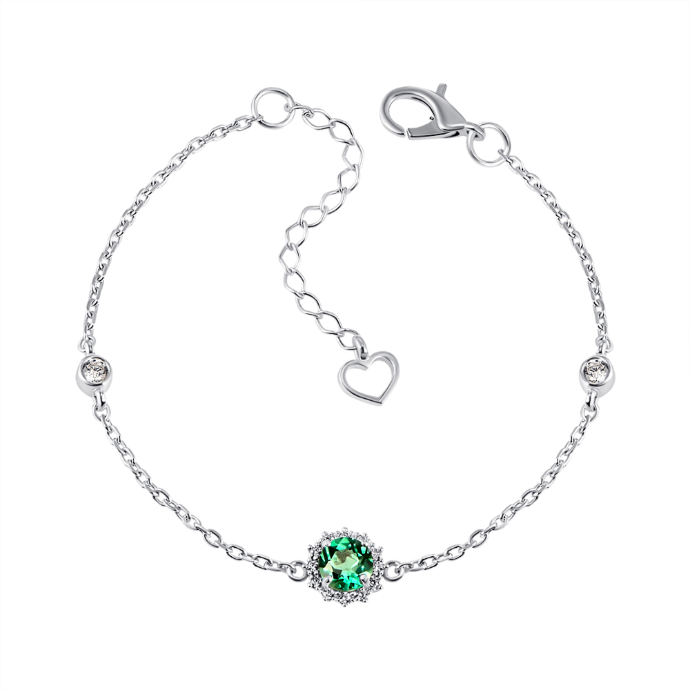 Серебряный браслет с кварцем. Артикул 4219р-QGR