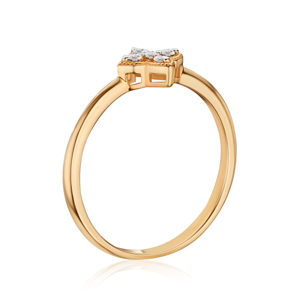 Золотое кольцо с бриллиантами 500009/01/1/8566