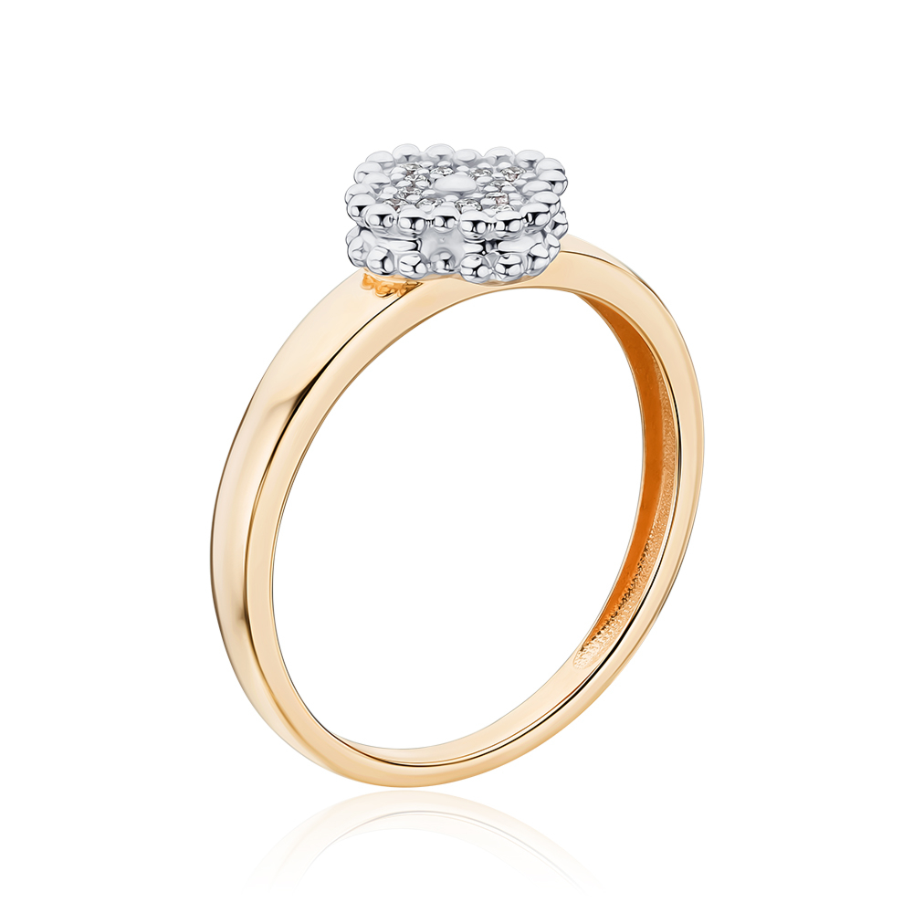 Золотое кольцо с бриллиантами 500018/01/1/8032