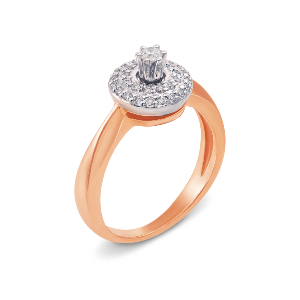 Золотое кольцо с бриллиантами. Артикул 50508/2.5