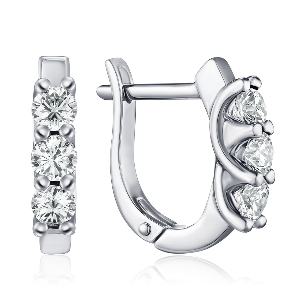 Золоті сережки з діамантами 51798-1/02/1/8010