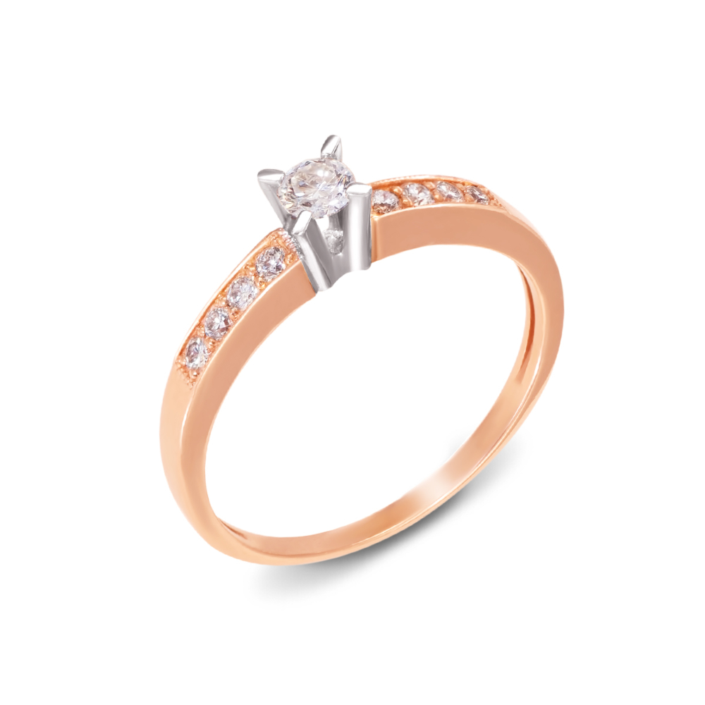 Золотое кольцо с бриллиантами. Артикул 52313/3.5