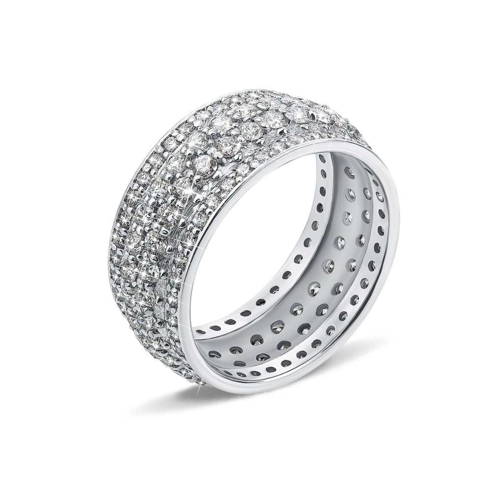 Золотое кольцо с бриллиантами. Артикул 52328/02/1/8222 (52328/1.75б)