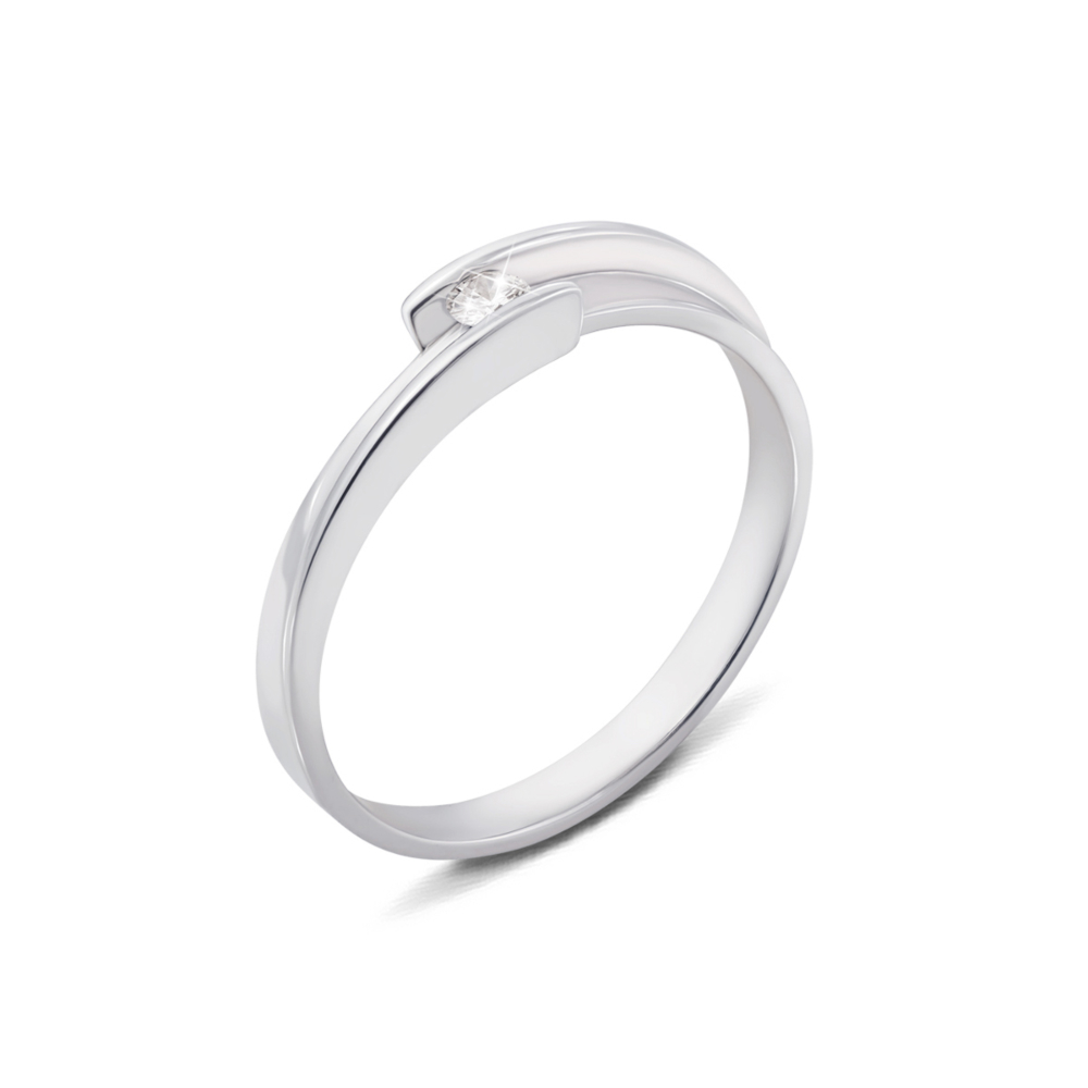 Золотое кольцо с бриллиантом. Артикул 52361/2.5б
