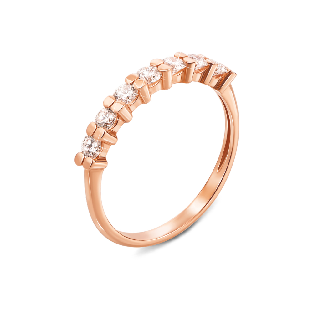 Золотое кольцо с бриллиантами. Артикул 52387/2.5