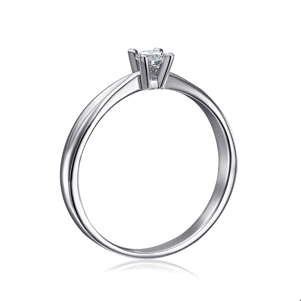 Золотое кольцо с бриллиантом. Артикул 52435/3.5б